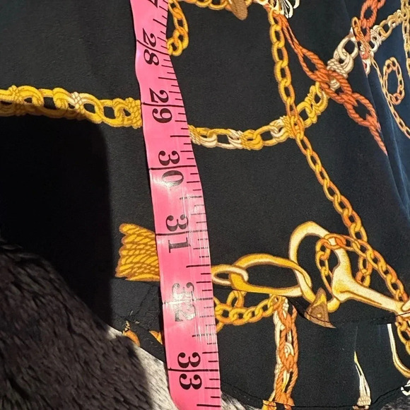 Worthington Women  Chain Link chiffon Blouse - Picture 7 of 8